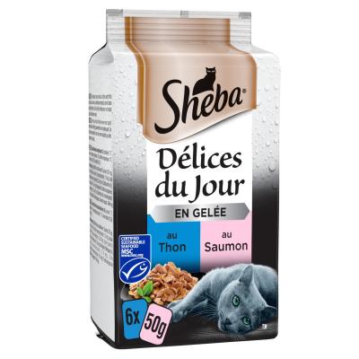 SHEBA  Delices Jr Scht Pois, 6 x 50g