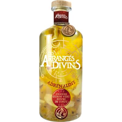 LES ARRANGES DIVINS Rhum Adr&eacute;naline Ananas/citron Vert/ Poivre De Timut  - La Bouteille De 70cl