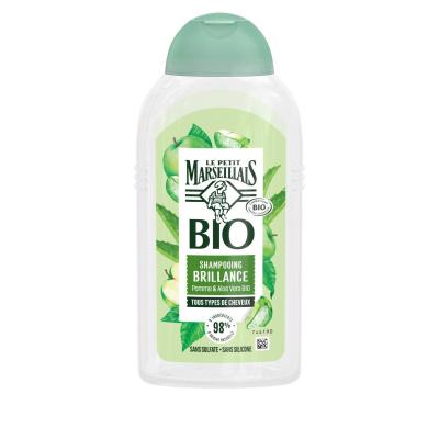 LE PETIT MARSEILLAIS Shampoing Brillance Pomme & Aloe Vera Bio  - Le Flacon De 240ml