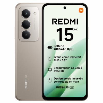 XIAOMI Redmi 15 5G 256Go - Gris 