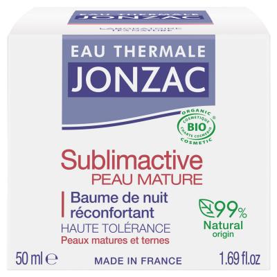 EAU THERMALE JONZAC Soin Visage Sublimactive De Nuit Bio  - Le Pot De 50ml
