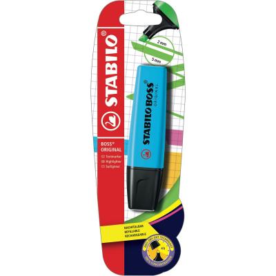 STABILO Surligneur  Boss Original Bleu (Sous Blister) 25 Unit&eacute;(S)