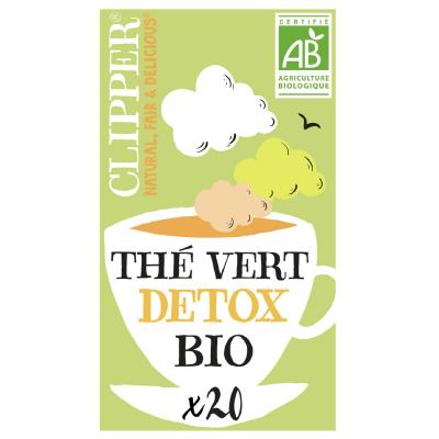 CLIPPER (CUPPER) Th&eacute; Vert Bio Detox Clipper - La Boite De 20 Sachets - 40 G