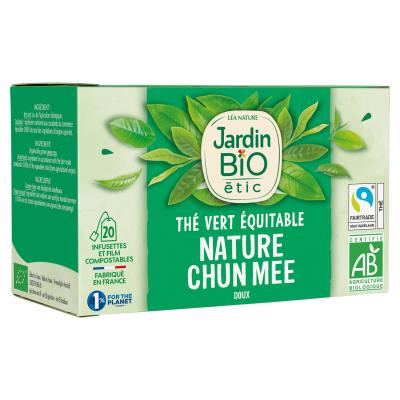 JARDIN BIO Th&eacute; Vert Bio  Etic - La Bo&icirc;te De 20 Sachets