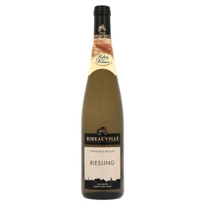 CONSTANCE MULLER REFLETS DE FRANCE Vin Blanc Aop Alsace Riesling  - La Bouteille De 75cl