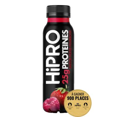 HIPRO Yaourt &agrave; boire prot&eacute;in&eacute; saveur fraise framboise