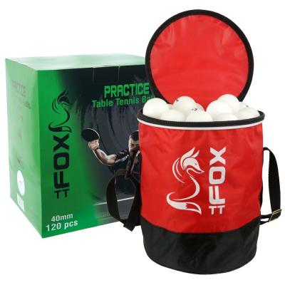 FOX TT  Practice Table Tennis Balls And Bag Rouge 120 Balls 