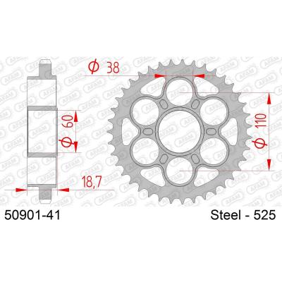 AFAM  Couronne acier standard 50901 - 525 taille :