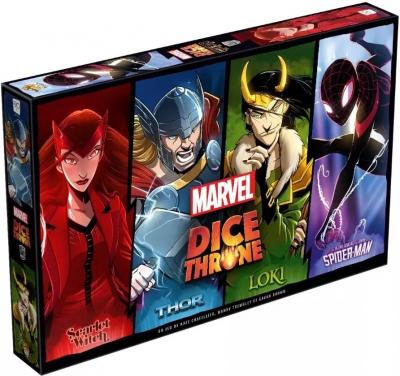 LUCKY DUCK GAMES Dice Throne Marvel : Scarlet Witch-Thor-Loki-Spiderman Miles Morales