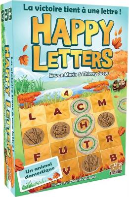 TIKI EDITIONS JDPTKE037 Jeu de lettres familial 12 niveaux Happy Letters