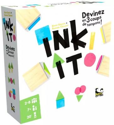 BANKIIIZ EDITIONS Jeu de soci&eacute;t&eacute; coop&eacute;ratif  Ink It tampons color&eacute;s