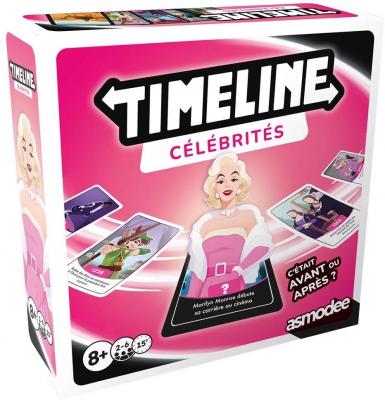 ASMODEE ZYGTIM0301FR Timeline C&eacute;l&eacute;brit&eacute;s jeu de cartes chronologie