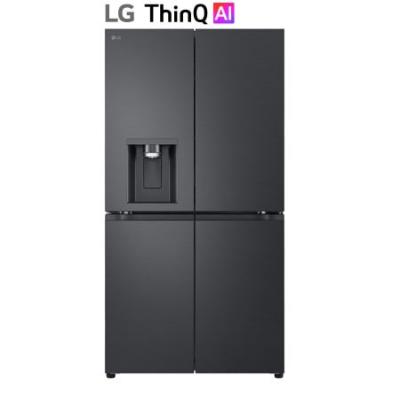 LG  R&eacute;frig&eacute;rateur am&eacute;ricain 91cm 645l total no-frost noir acier - GMF960EV4E