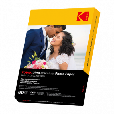  Papier photo instantan&eacute; Kodak 60 feuilles de papier photo 280g/m&sup2;, brillant