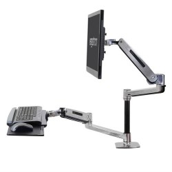 Ergotron Workfit-lx 42&acute;&acute; Max 14kg Monitor Arm Mount Argent&eacute;