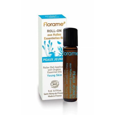 FLORAME Roll-on Peau Jeune Aux Huiles Essentielles Bio 5ml 