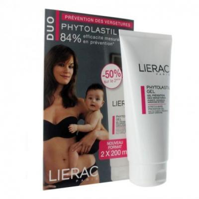 LIERAC  phytolastil gel pr&eacute;vention des vergetures lot 2x20ml 