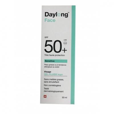DAYLONG Gel fluide -  - SPF50+ - Peaux grasses - 50ml - Hypoallerg&eacute;nique 