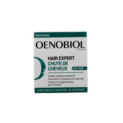 OENOBIOL  Ha&iuml;r Expert Chute de Cheveux Compl&eacute;ment Alimentaire 2 x 60 Comprim&eacute;s - Lot