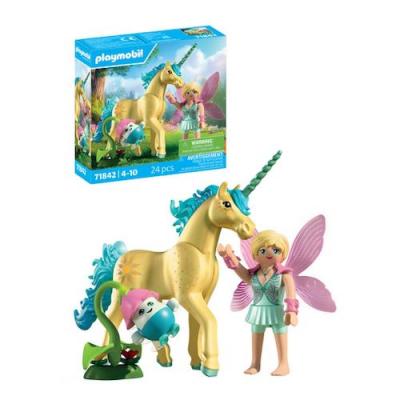 Playmobil Magic Unicorns 71842 - Licorne Fleur de soleil avec f&eacute;e