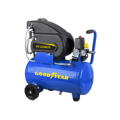 GOOD YEAR Compresseur d'air 24l 8 bar silencieux 2cv 1.5kw 115 psi d&eacute;bit 210 l-min goodyear