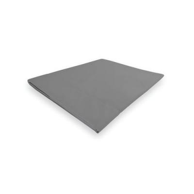SOLEIL D OCRE SOLEIL d'OCRE Drap plat Camille - Coton percale - 240 x 300 cm - Gris