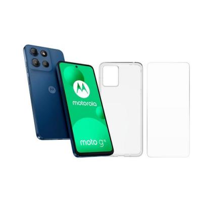 MOTOROLA Pack G15 4GO de RAM 128Go+Coque+Verre tremp&eacute; 