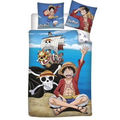  AyMax ONE PIECE - Parure de lit 140x200cm - '100% Coton'- - Couvertur
