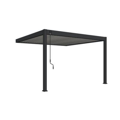  Pergola bioclimatique motoris&eacute;e Ombr&eacute;a 3x4M autoportante - Anthracite