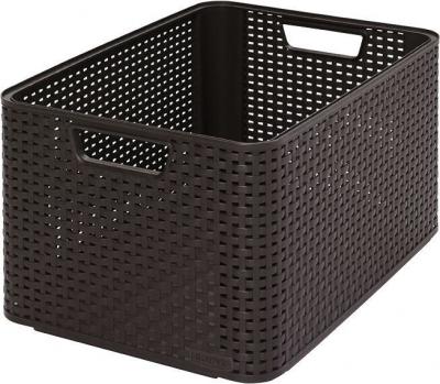 CURVER  STYLE L Boite de rangement 43,6 x 23 x 32,6 cm marron 03616-210