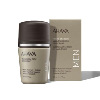 AHAVA Time To Energize MEN Magnesium Rich Deodorant 50 ml