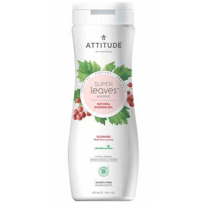 ATTITUDE  - Gel douche vigne rouge - Super leaves - 473 ml