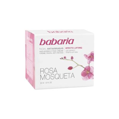 BABARIA  Cr&egrave;me Faciale Anti-rides Rose Musqu&eacute;e 50 ml 