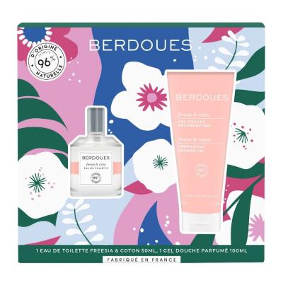 BERDOUES  - Coffret Freesia & Coton Eau De Toilette 50ml & Gel Douche