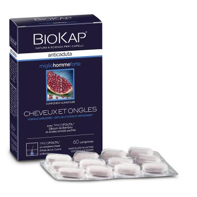 BIOKAP Antichute des cheveux pour homme 60 comprim&eacute;s 