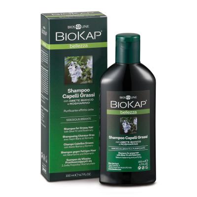 BIOKAP  Shampooing cheveux gras au sapin, romarin 200 ml
