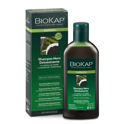 BIOKAP  - Shampooing Noir D&eacute;toxifiant Naturel Et Purifiant 200 Ml