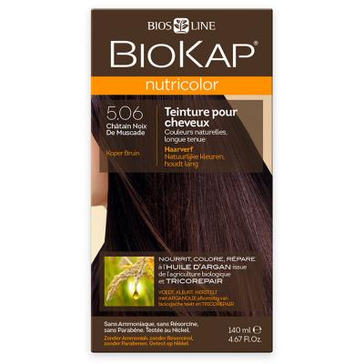 BIOKAP  Coloration 5.06 Ch&acirc;tain Noix de Muscade - Nutricolor