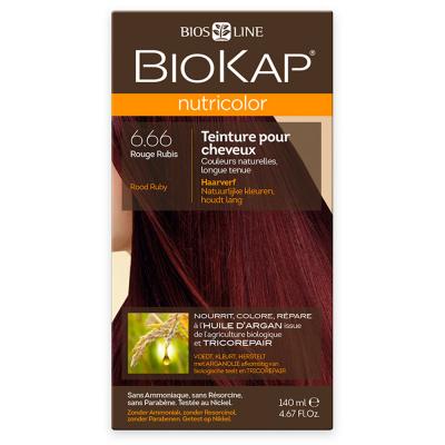 BIOKAP  Coloration 6.66 Rouge Rubis - Nutricolor