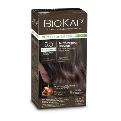 BIOKAP  Teinture Delicato Rapid 5.0 Brun Clair Naturel 135ml