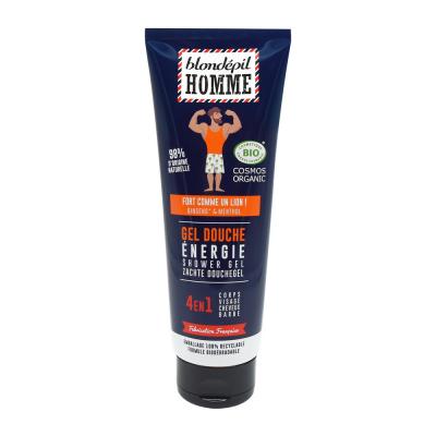 BLONDEPIL HOMME Gel Douche Homme &Eacute;nergisant 4en1 Bio Blondepil - Le Tube De 250ml