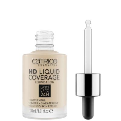 CATRICE  Fond de Teint Liquide HD, Beige Clair 10, 150 g, 3 Unit&eacute;s