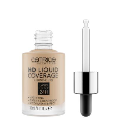 CATRICE  HD Liquid Coverage Fond de Teint Liquide, Beige Chaud 40, 30 ml