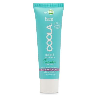COOLA  Mineral Face Matte Hydratant Non Teint&eacute; SPF 30 - Concombre de