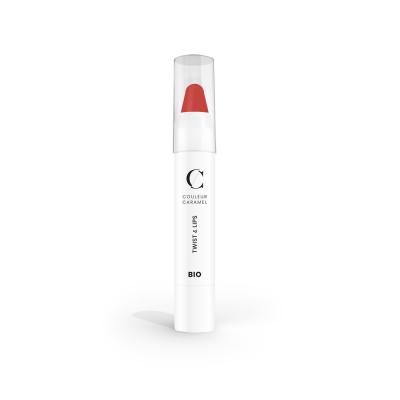 COULEUR CARAMEL Crayon L&egrave;vres Jumbo Bio "Twist & Lips" -  410 - Corail