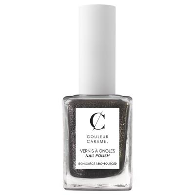 COULEUR CARAMEL Vernis &agrave; Ongles Bio Sourc&eacute;, N&deg; 96 Noir Chic, 