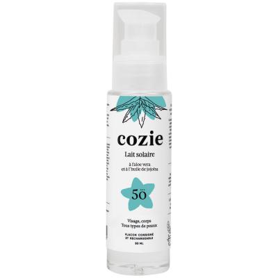 COZIE Lait solaire &agrave; l'aloe vera et &agrave; l'huile de jojoba  SPF 50ml