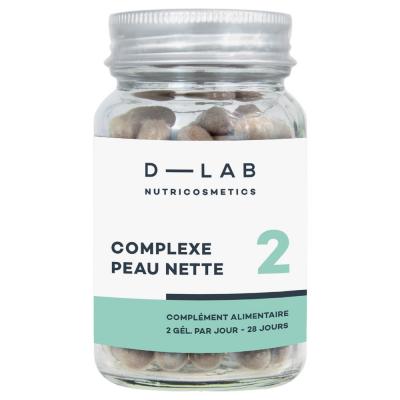 D LAB NUTRICOSMETICS Compl&eacute;ment alimentaire Complexe Peau Nette - 1 mois - D-LAB Nutricosmetics