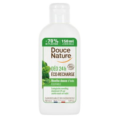 DOUCE NATURE Recharge du d&eacute;odorant &agrave; billes &agrave; la menthe douce d'Inde 