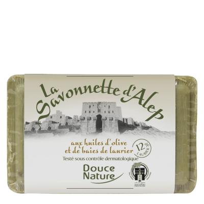 DOUCE NATURE Savonnette d'Alep 12% d'huile de baies de Laurier 